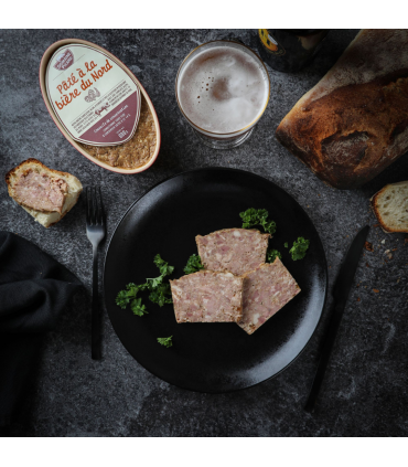 Présentation de la terrine à la bière