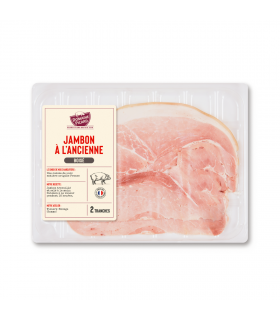 Jambon à l'ancienne fumé 2 tranches